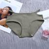 Ropa interior para mujer, Entrepierna de algodón puro, Cintura media, Talla grande, Cubre cadera, Transpirable, Sin costuras, Tanga de tira fina, Levanta glúteos, Anti-exposición
