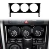 Adecuado para 17-19 Subaru BRZ Toyota 86 botón de aire acondicionado pegatina negro piano negro brillante modificación interior de coche