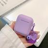 Funda Protectora Simple de Color Sólido con Colgante Adecuada para AirPods Pro 2ª Generación Apple 1/5 Funda para Auriculares Inalámbricos Silicona 3