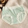 Ropa interior para niñas de seda helada ultradelgada de secado rápido sin costuras de cintura media transpirable, cómodos calzones para mujer de ácido poliláctico grado 5A antibacterianos