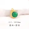 Cuentas Redondas de Media Luna Joyería de Metal Jade Sintético Artesanía de Vidrio Traje Tang Cheongsam Dinastía Han Brocado Song Colgante Decorativo Ropa