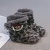 Botas de Piel Estilo Bosque Suave Retro Estampado de Leopardo Botas Martin Mujer 2026 Otoño Nuevos Zapatos de Algodón Versátiles con Estilo Botas de Nieve