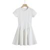 Vestido elegante adelgazante esponjoso estilo francés de principios de primavera 2024 diseño para mujer chica picante sello de cintura cintura falda ajustada