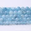Contas soltas de calcedônia aquamarina para otimização de comércio de Ming pulseira colar de aquamarina sintética joias com contas tecidas DIY