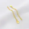 Ouro 18K Banhado Cor Conservante Gota d'Água Coração Estrela de Cinco Pontas Corrente de Cauda Extensão de Corrente DIY Pulseira Artesanal Colar Acessórios de Ajuste