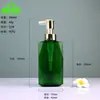 Botella de Lado Plano de 300-450 ml Petg Botella para Perfume Gel de Ducha Textura Similar al Vidrio Botella para Champú Botella de Cuidado Tipo Prensa