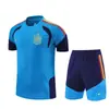 2627 Uniforme de Fútbol de Manga Corta para Adultos de Selección Nacional Transpirable Traje de Manga Corta de la Selección Nacional de Brasil Uniforme de Entrenamiento de Manga Corta de Francia