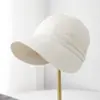 Sombrero de Verano Estilo Coreano Ala Ancha Diseño Plegado para Mujer Estilo Coreano Cara Modificada Elegante Versátil Moda Primavera y Verano Cara Redonda Sombrero de Pescador
