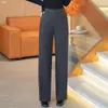 Pantalones de Pierna Ancha de Cintura Alta Adelgazantes de Moda para Mujer Otoño/Invierno 2026 Nuevos Pantalones Casuales Rectos Sueltos y Fluidos