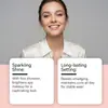 Máscara de Cílios Zephoco Flash (Dourada) Palco Festa Flash Glitter Maquiagem para Olhos Curvatura Longa Duração Fácil de Remover