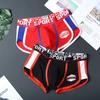 Ropa interior de algodón puro para hombre estilo deportivo talla grande personalizada pantalones de talle medio transpirables holgados color puro nuevo estilo bóxers de algodón
