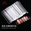 Álbum de Armazenamento de Unhas Postiças Usáveis Estilo Japonês Livro de Coleção de Nail Art Pronta Cartão de Cor para Amostra Transparente Ferramenta de Armazenamento Removível