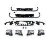 Adequado para Lip Traseiro e Ponteira de Escape da Classe E Mercedes-Benz W213 Modificado e Atualizado Kit de Lip Traseiro e Ponteira de Escape Quatro Saídas 21 E63Amg
