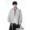 Sudadera con capucha de punto patchwork de dos piezas de rayas falsas para hombre, otoño, talla grande, marca de moda, chaqueta holgada genial para personas con sobrepeso