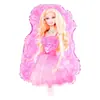 Nuevo Globo de Película de Aluminio Barie Barbie Rosa Coche Deportivo Temática de Dibujos Animados Set de Arreglo para Niños Princesa Un Año