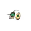 Colgante de Acero Inoxidable Estrella Geométrica de Cinco Puntas Incrustado con Diamante Chapado Eléctrico de 18K Colgante de Circonita Cúbica Accesorios para Joyería de Aretes y Collares DIY