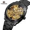 Reloj Mecánico Automático Impermeable de Moda Casual Hueco para Hombre Estilo Europeo y Americano Forsining