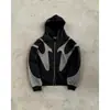 Sudadera con capucha de venta caliente transfronteriza, retro Y2K, manga larga, corte holgado, estampado, Harajuku, Hip-Hop, deportiva, talla grande, sudadera casual con cremallera