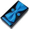 Caja de regalo de alta gama caliente transfronteriza para hombre, nuevo corbatín, juego formal de tres piezas, en stock, ventas directas de fábrica