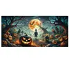 Tela de Fondo para Halloween Juego Completo Decoración Pareados Bandera de Jardín Personalizada Fiesta del Día de Muertos Pancarta Larga Jardín