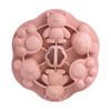 Caixa de suplemento alimentar de silicone 6 furos desenho de urso fofo com tampa pequena capacidade garra de urso forma de bolo gelo mousse