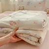2026 Nuevo Modelo Colcha de Verano de Encaje de Gasa de Doble Capa tipo Nube, Colcha Refrigerante de Verano, Colcha para Aire Acondicionado
