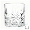 Vaso de whisky de fondo grueso, cristalería de alta gama, cristal para uso doméstico y comercial, vaso de cerveza grabado de lujo ligero, vaso para licores