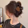 Pinzas para el pelo de lazo estilo coreano, accesorios para el pelo de alta gama, pinzas de tiburón, horquillas exquisitas para mujeres jóvenes, pinzas para el pelo de otoño e invierno para la parte trasera de la cabeza