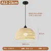 [Transfronteiriço] Iluminação de Restaurante Estilo Vintage, Luminária Pendente Criativa Estilo Japonês para Casa de Hóspedes com Corda de Cânhamo, Luminária Retrô para Quarto Tecida à Mão Wabi-Sabi