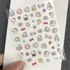 Lindos Pegatinas de Arte para Uñas de Dibujos Animados Gato Kt Repujadas Hellokitty Hello Kitty Manual DIY Pegatinas Decorativas para Uñas Ccd