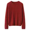 Suéter de Seda y Cachemira para Mujer Otoño/Invierno 2026, Tejido de Punto Cuello Redondo, Corte Holgado, Jersey Versátil, Suave y Cómodo