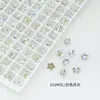 Rinestones Estrella Gruesa Dongzhou de 6 mm Estrella de Cinco Puntas Rinestones para Uñas Popular entre Celebridades de Internet Pentagonal Irregular Punta Inferior Decoraciones para Uñas DIY
