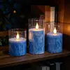 Venta Caliente Flor de Hielo Luz de Vela LED Digital Guía de Vela Atmósfera Cumpleaños Boda Celebración Script Killing Amazon Transfronterizo