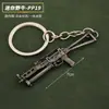 Mini Acessórios PUBG P90 S686 DP-28 Chaveiro de Liga Metálica Modelo de Arma Brinquedo Pequeno Ornamento