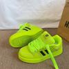 Zapatos de Panadería Fluorescentes Verdes de Nicho Originales para Mujer Ins Tendencia Verano 2024 Nuevos Zapatillas Deportivas Casuales Estudiantiles para Todo