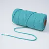 Cuerda de Algodón Trenzada Hecha a Mano de 4 mm con Núcleo de Color para Etiquetas, Unión de Tapices y Cordones