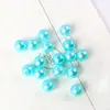 Furo Reto Pérolas Coloridas de Imitação Multicores Douradas e Prateadas Redondas Contas de Plástico Contas Soltas Acessórios para Joias DIY Feitos à Mão Acessórios para Roupas