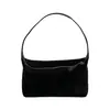 Nova Bolsa Versátil de Camurça para Mulheres, Bolsa Quadrada Pequena Horizontal de Cor Sólida Simples, Bolsa de Mão com Design Nicho Estilo Coreano Outono e Inverno