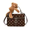 Bolso Bandolera Oso Pequeño para Mujer Estilo Nuevo Otoño/Invierno Nicho Alta Gama Lujo Ligero Bolso de Hombro Individual Bandolera Bolso para Niños Bolsa de Maquillaje Moderno