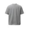 Camiseta de Manga Corta con Cuello Redondo de Doble Capa Bloque de Color para Hombre Verano Holgada Casual Waffle Falso Dos Piezas Superior Ins Marca de Tendencia