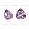 Corazón Forma 46 # Corindón que Cambia de Color Piedra Suelta Cabujón. Corindón Sintético que Cambia de Color en Piedra Suelta con Base Puntiaguda, Resistente a Altas Temperaturas, Dureza 9.