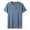Camiseta Masculina e Feminina Casual Versátil de Manga Curta com Logo Estampado, Gola Redonda, Cor Sólida, Algodão Penteado 180g
