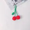 Nuevo Colgante de Bola Tejida Estilo Miu Creativo Hecho a Mano con Cuerda Colgante Personalizado para Bolso de Cereza Llavero Decoración