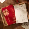 Ocasião de Amor Convite de Casamento Convite de Casamento 2026 Novo Estilo Convite Convite para Banquete de Casamento Chinês Impressão em Papel