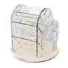 Caja organizadora de cosméticos giratoria, transparente multifuncional para labiales, productos de cuidado de la piel, organizador de brochas de maquillaje, perchero de joyería de lujo ligero