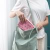 Bolsa de Cosméticos Estilo Caliente de Comercio Exterior para Mujer, Portátil, Sencilla, Bolso de Mano de Moda, Gran Capacidad, Resistente a Salpicaduras, Lavable al Agua, Bolsa Semicircular