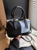 Bolso Individual Exterior de Mezclilla para Mujer 2025 Nueva Moda Casual Versátil Bolso de Mano Color de Contraste Moda Bolso de Hombro Cruzado
