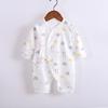Roupa de bebê de algodão com mangas compridas e estampa de borboleta macacão com cadarço para recém-nascido macacão estampado de desenho animado roupa de monge para bebê Quatro Estações