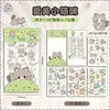 Adesivos Fofos de Capivara Pacote com 6 Adesivos de Material Guka DIY para Crianças Adesivos Decorativos Criativos de Desenho Animado de Animais de Estimação Presentes
