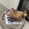 Capa Superior Piel de Vaca Nicho Bolso Versátil para Mujer Bolso Bandolera de un Solo Hombro Simple y Práctico Bolso para Mujer Sobre Cuadrado con Cierre de Cremallera Cuero Suave